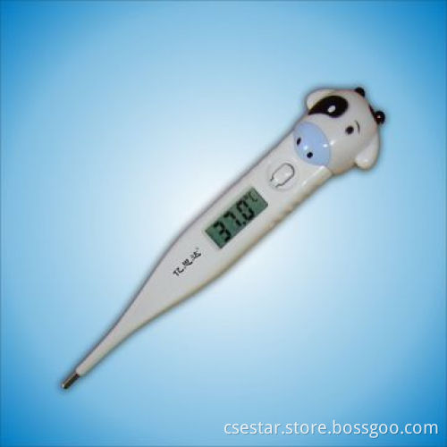 Digital thermometer with cute animal character